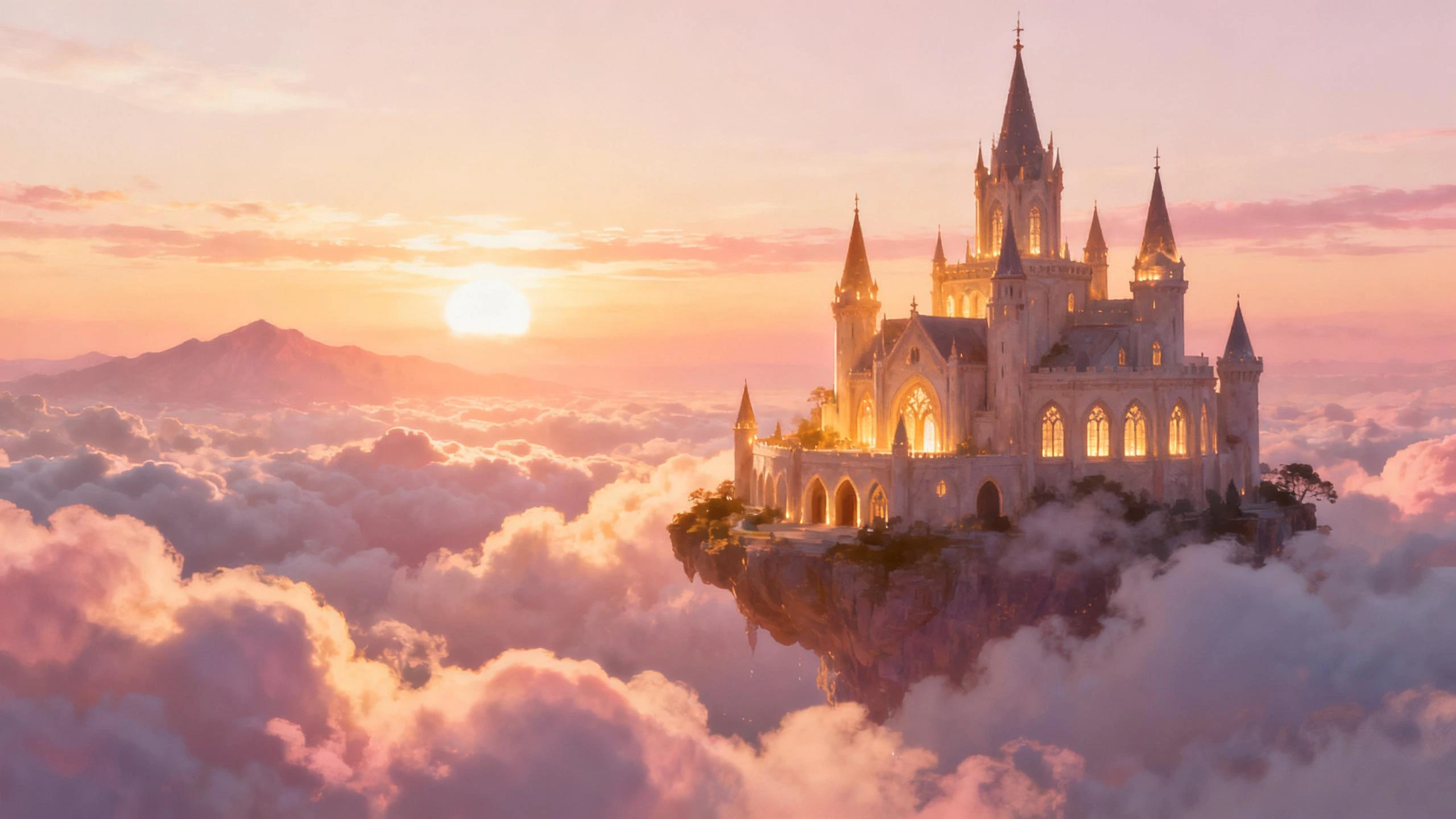 Fantasy Landscape - AI generated landscape by Bing Image Creator